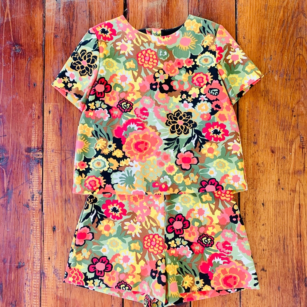 60’s inspired trafaluc collection romper Zara